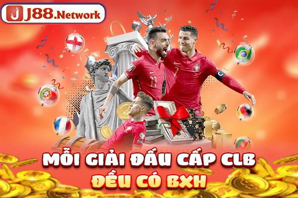 Mỗi giải đấu cấp CLB đều có BXH Mỗi giải đấu cấp CLB đều có BXH
